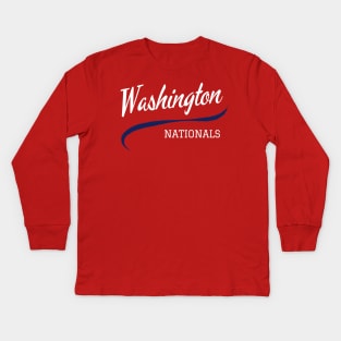 Nationals Retro Kids Long Sleeve T-Shirt